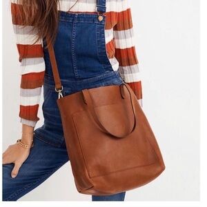 Madewell medium leather transport tote
